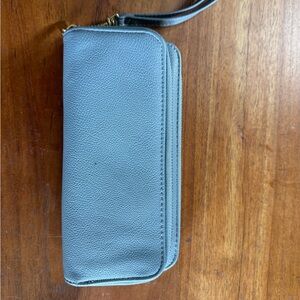 Periwinkle Leather Wristlet Wallet